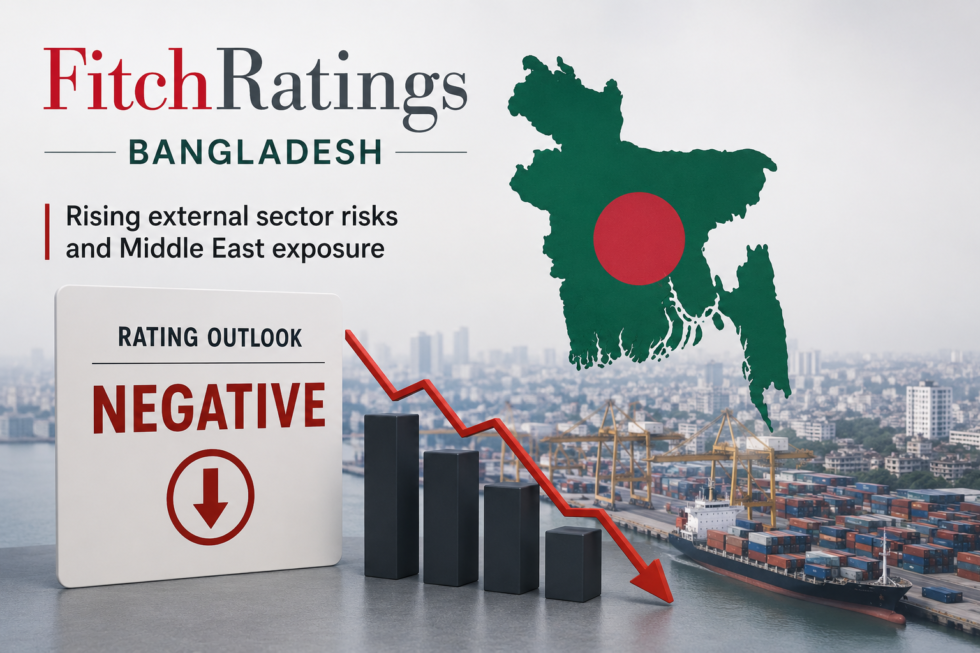 Fitch Bangladesh Rating outlook discussed alongside reserve pressure and Middle East-related external sector risks