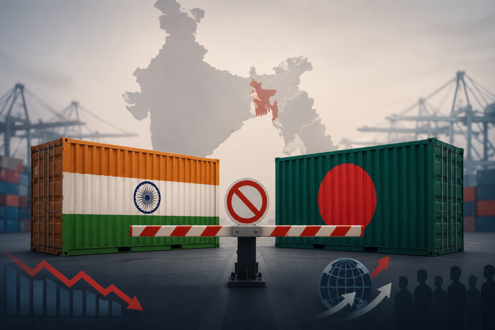India Bangladesh Trade Restrictions raise concerns over export vulnerability, regional trade friction, and external-sector stability risks.