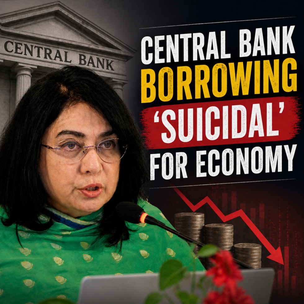 Dr Fahmida Khatun Central Bank Borrowing Bangladesh Economy discussed in policy context with focus on inflation risk and fiscal financing pressures