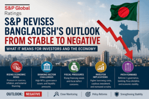 S&P Bangladesh negative outlook