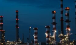 Oil refinery illustrating the energy costs affecting Bangladesh's economy